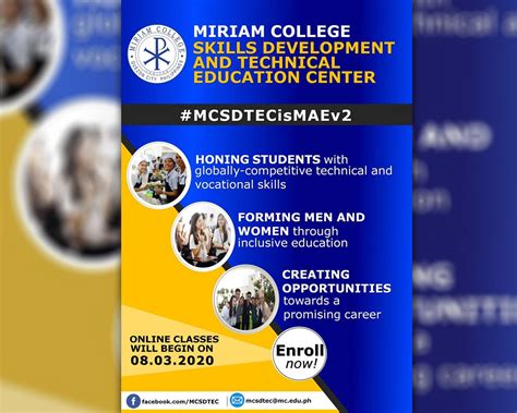 sdmc miriam|Miriam College Skills Development and Technical Education .